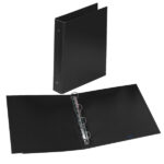 Raccoglitore Europa - 22 x 30 cm - 4 anelli tondi 50 mm - dorso 6 cm - nero - Favorit