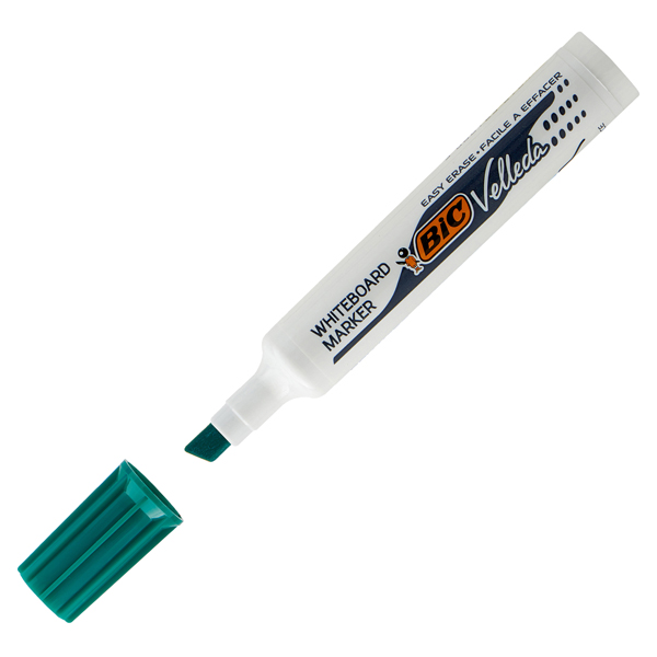 MD_47363 Pennarello Whiteboard Marker Velleda 1791 - punta a scalpello da 3,3 a 4,6mm - verde - Bic - immagine 1