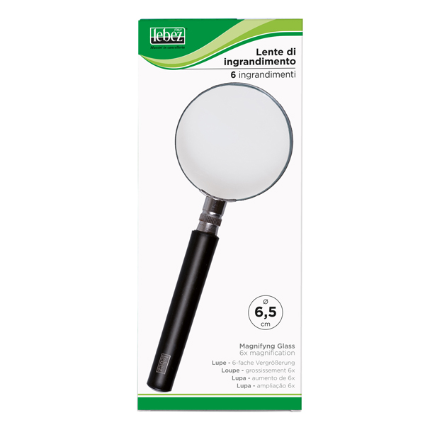 MD_47650 Lente di ingrandimento 1122 - diametro 6,5 cm - nero - Lebez - immagine 1