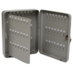 Cassetta portachiavi da muro - 37 x 28 x 7,5 cm - 128 posti - grigio antracite - Metalplus