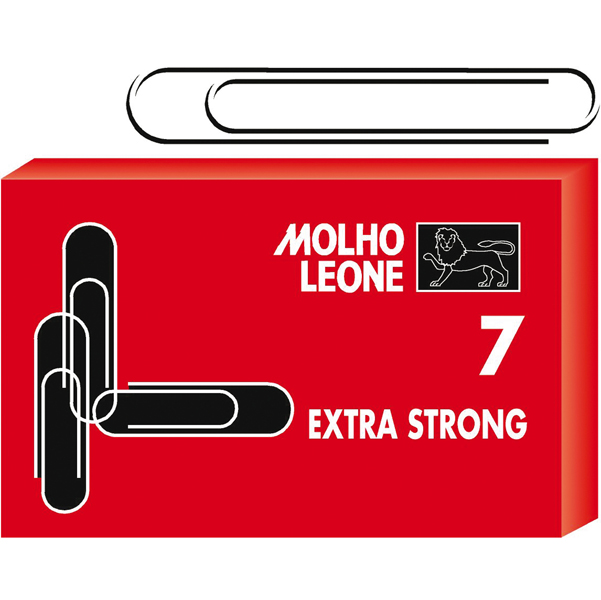 MD_47865 Fermagli zincati - n. 7 - 7,5 cm - Molho Leone - conf. 25 pezzi - immagine 1