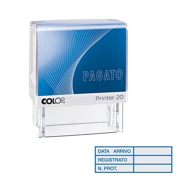 MD_48018 Timbro Printer 20/L G7 - DATA ARRIVO... - 1,4 x 3,8 cm - autoinchiostrante - Colop - immagine 1