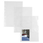 Buste forate Atla FT porta foto e cartoline - 8 spazi 10 x 15 cm - trasparente - Sei Rota - conf. 10 pezzi
