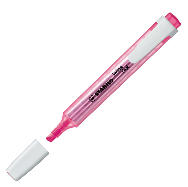 MD_48203 Evidenziatore Swing Cool - punta a scalpello - tratto 1 - 4 mm - rosa - Stabilo - immagine 1