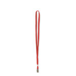 Cordoncino per portabadge - 49 x 1 cm - rosso - Lebez - conf. 100 pezzi