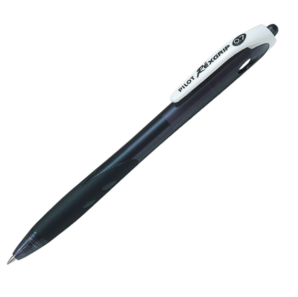 MD_48444 Penna a sfera a scatto Rexgrip Begreen - punta 0,7mm - nero - Pilot - immagine 1