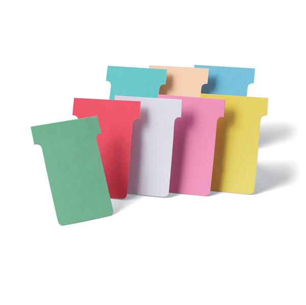 MD_49319 Schede a T indice 2 bianche per Professional Planner - Nobo - conf. 100 pezzi - immagine 1