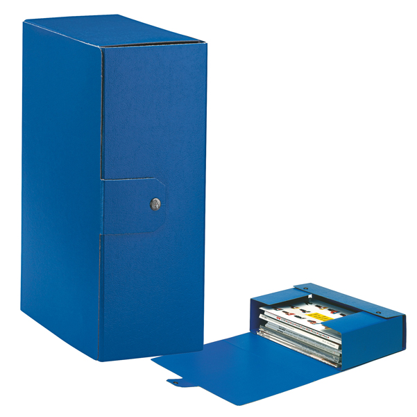 MD_49432 Scatola progetto Eurobox - dorso 12 cm - 25 x 35 cm - blu - Esselte - immagine 1