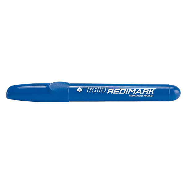 MD_49940 Marcatore permanente Redimark - punta a scalpello - tratto 6,5mm - blu - Tratto - immagine 1