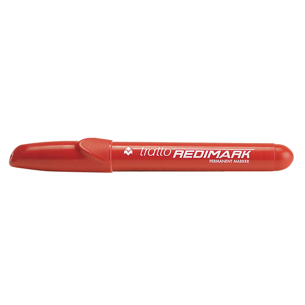 MD_49945 Marcatore permanente Redimark - punta tonda - tratto 3,5mm - rosso - Tratto - immagine 1