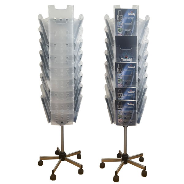 MD_50509 Portariviste girevole da terra Carousel Stacker - 24 vaschette A4 - Tecnostyl - immagine 1