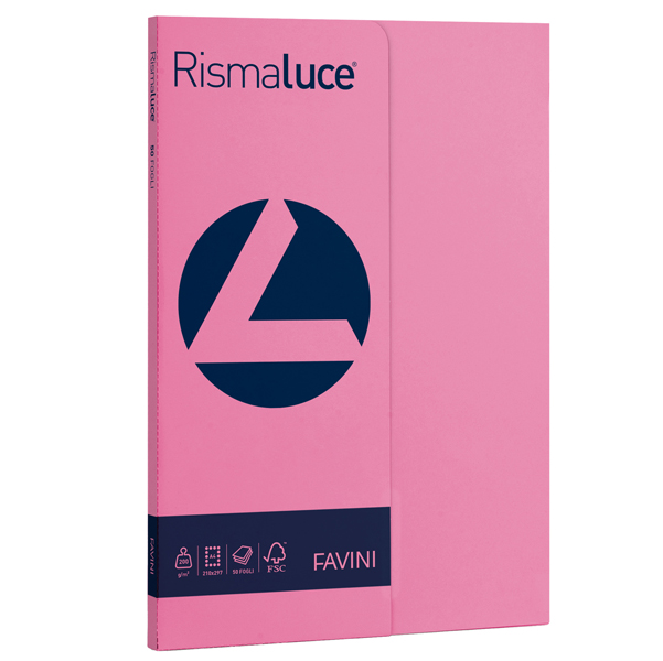 MD_50578 Carta Rismaluce Small - A4 - 200 gr - ciclamino 58 - Favini - conf. 50 fogli - immagine 1