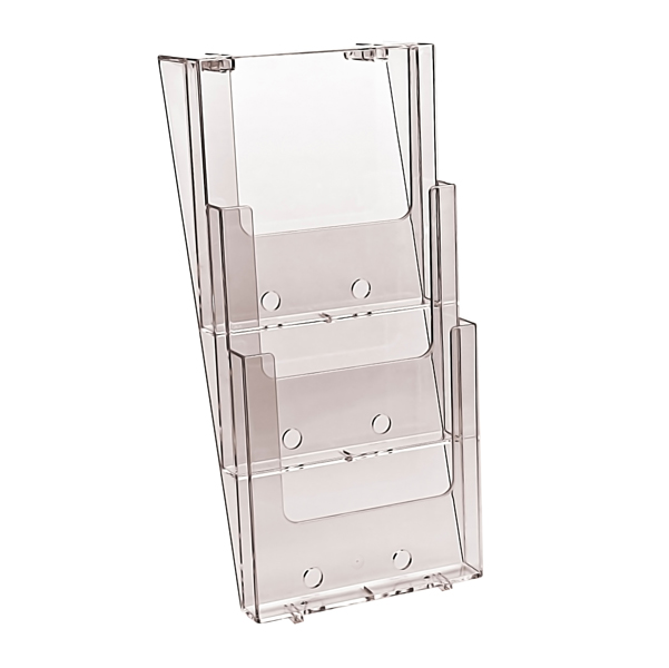 MD_50846 Portadepliant da parete triplo - 3 tasche A4 - trasparente - immagine 1