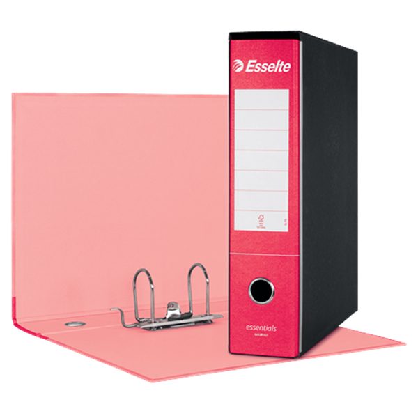 MD_50964 Registratore Essentials G75 - dorso 8 cm - protocollo 23 x 33 cm - rosso - Esselte - immagine 1
