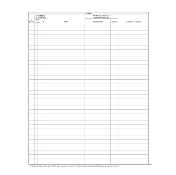 MD_51150 Registro merci in lavorazione - 31 x 24cm - 47 fogli - Edipro - immagine 1