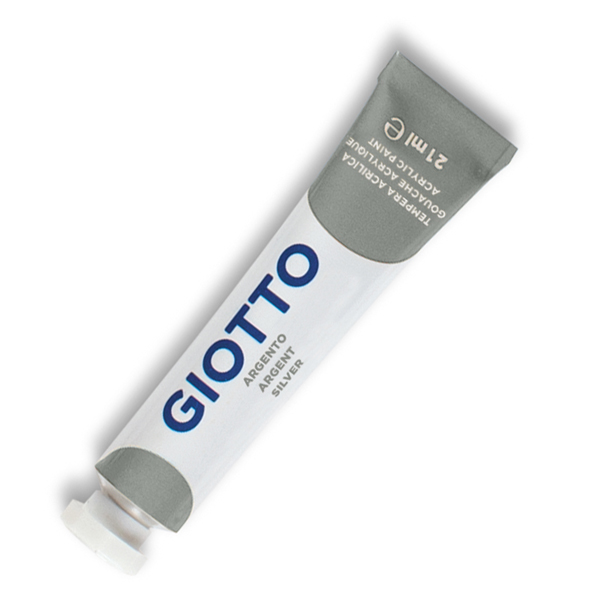 MD_51273 Tempera acrilica extraconcentrata - 21ml - argento - Giotto - immagine 1