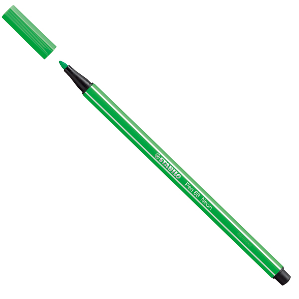 MD_51860 Pennarello Pen 68 - verde neon 033 - Stabilo - immagine 1