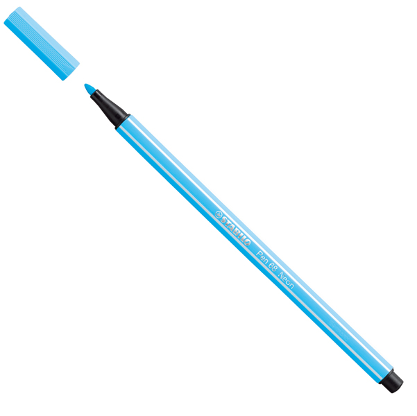 MD_51869 Pennarello Pen 68 - blu neon 031 - Stabilo - immagine 1