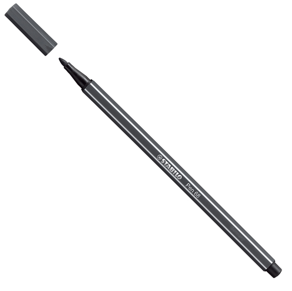 MD_51871 Pennarello Pen 68 - grigio freddo scuro 97 - Stabilo - immagine 1