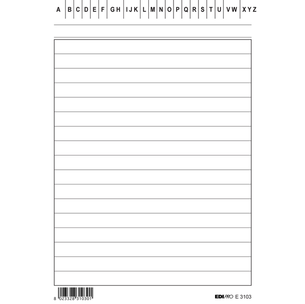 MD_52085 Schede in cartoncino rigate - 10,5 x 15 cm verticale - Edipro - conf. 100 pezzi - immagine 1
