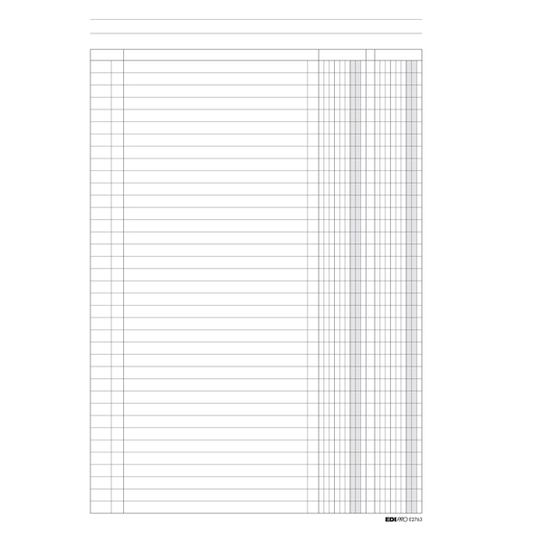 MD_52869 Registro a 2 colonne - 31 x 24cm - 100 fogli - Edipro - immagine 1