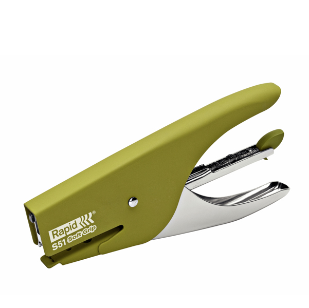 MD_53152 Cucitrice a pinza Rapid Supreme S51 Soft Grip - verde - Rapid - immagine 1