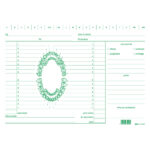 Schede in cartoncino per dentisti - 17 x 24 cm - verde - Edipro - conf. 100 pezzi
