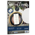 Carta metallizzata Special Events - A4 - 250 gr - bianco - Favini - conf. 10 fogli