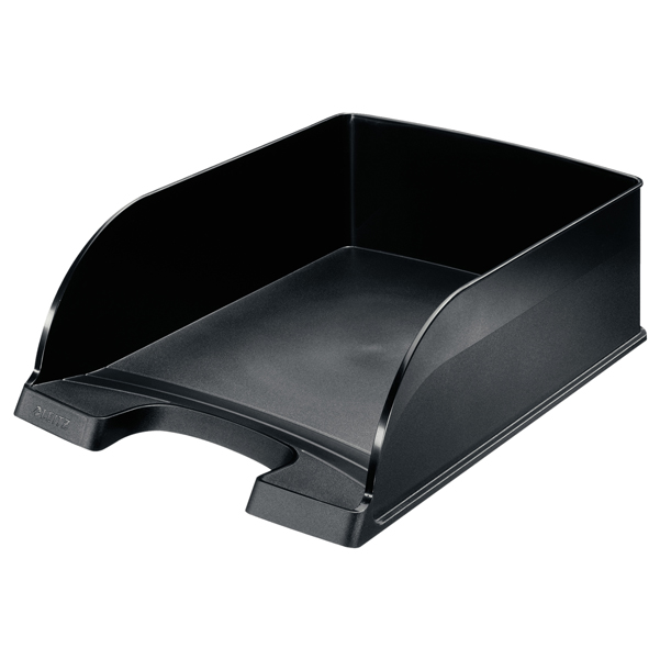 MD_53621 Vaschetta portacorrispondenza Leitz Plus Jumbo - 25,5 x 10,3 x 36 cm - nero - Leitz - immagine 1