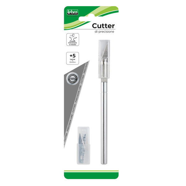 MD_53785 Blister cutter Hobby Knife + 5 lame - Lebez - immagine 1