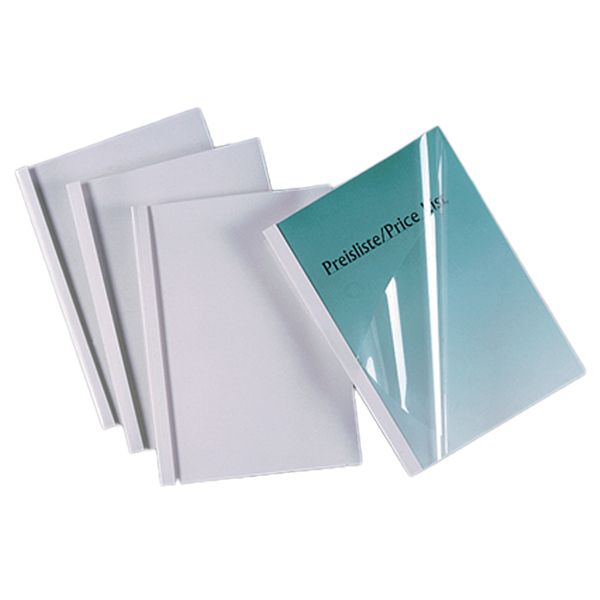 MD_54537 Cartelline termiche Standard - A4 - 150 micron - 30 mm - bianco - GBC - scatola 50 pezzi - immagine 1