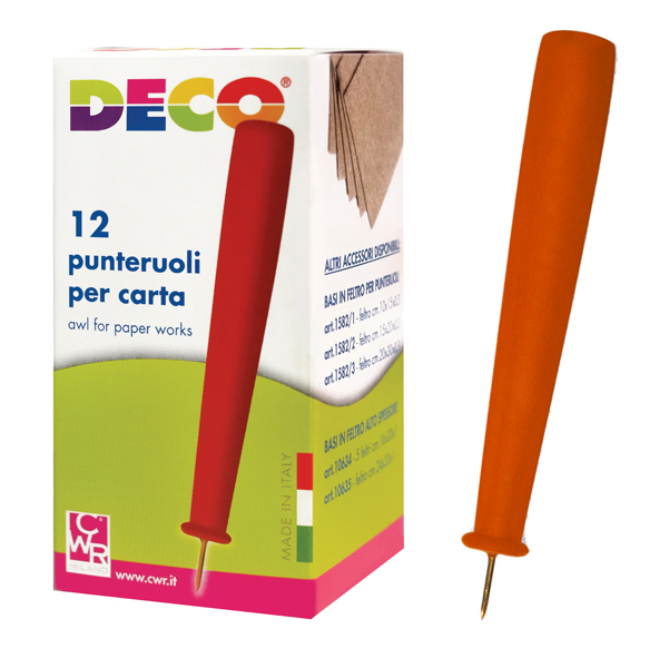 MD_54707 Punteruolo per carta - 9 cm - Deco - conf. 12 pezzi - immagine 1