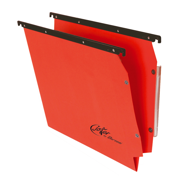 MD_54894 Cartella sospesa Joker - armadio - interasse 33 cm - fondo V - 33 x 28 cm - rosso - Bertesi - immagine 1