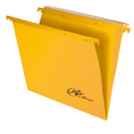Cartella sospesa Joker - cassetto - interasse 39 cm - fondo V - 37 x 25 cm - giallo - Bertesi