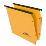 Cartella sospesa Joker - armadio - interasse 33 cm - fondo V - 33 x 28 cm - giallo - Bertesi