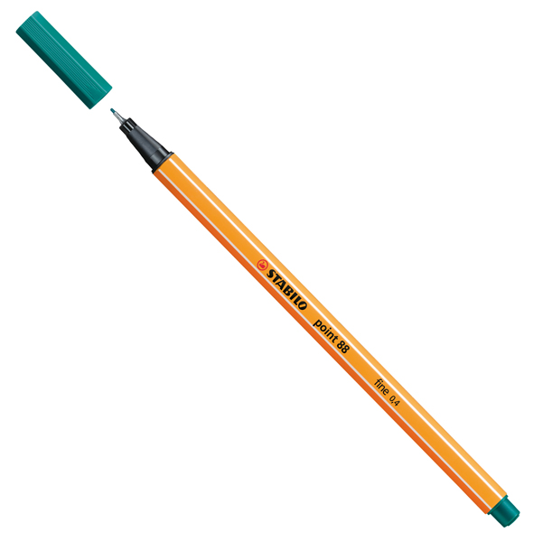 MD_55521 Fineliner Point 88 - tratto 0,4mm - turchese 51 - Stabilo - immagine 1