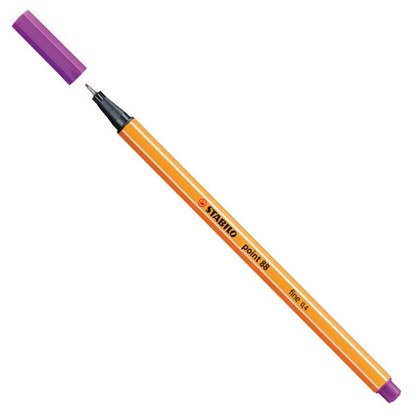MD_55522 Fineliner Point 88 - tratto 0,4 mm - lilla 58 - Stabilo - immagine 1