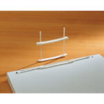 Fastener fermafogli - plastica - passo 80 mm - capacità 6 cm - bianco - Fellowes - conf. 100 pezzi
