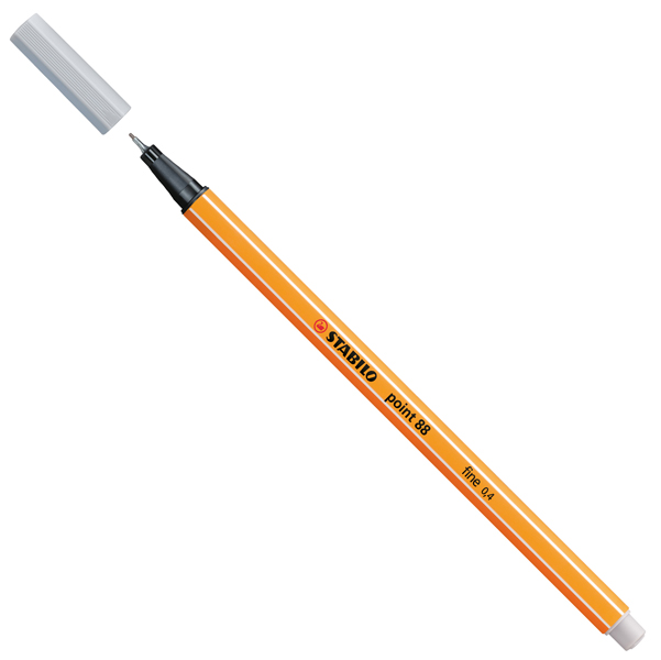 MD_56497 Fineliner Point 88 - tratto 0,4 mm - grigio chiaro 94 - Stabilo - immagine 1