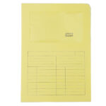 Cartellina a L con finestra Sintex - 120 gr - A4 - giallo - Blasetti - conf. 50 pezzi