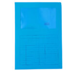 Cartellina a L con finestra Sintex - 120 gr - A4 - azzurro - Blasetti - conf. 50 pezzi