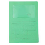 Cartellina a L con finestra Sintex - 120 gr - A4 - verde - Blasetti - conf. 50 pezzi