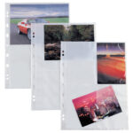 Buste forate Atla F porta foto - 8 spazi 10 x 15 cm - trasparente - Sei Rota - conf. 10 pezzi