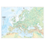 Carta geografica Europa - scolastica - murale - Belletti