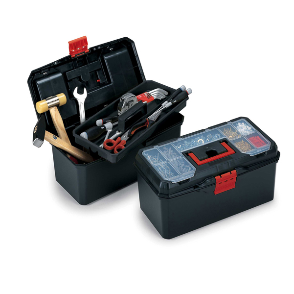 MD_57128 Valigetta portautensili ToolCase 16" - 40 x 21 x 17,5 cm - PPL - nero - Terry - immagine 1