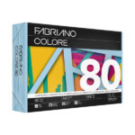 Carta Fabriano Colore - A4 - 80 gr - colori tenui celeste - Fabriano - conf. 500 fogli