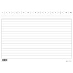 Schede in cartoncino rigate - 17 x 24 cm orizzontale - Edipro - conf. 100 pezzi