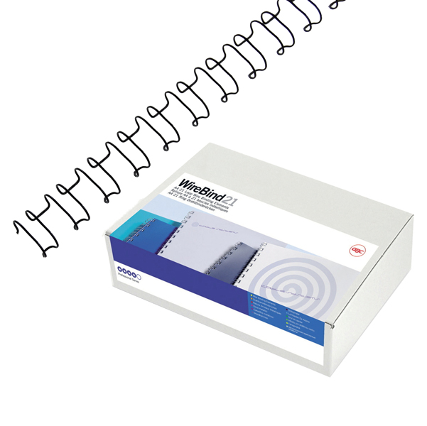 MD_57403 Dorsi spirale IbiWire - metallo - 21 anelli - 12 mm - argento - GBC - scatola 100 pezzi - immagine 1