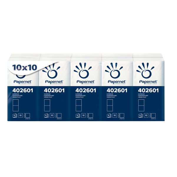 MD_57510 Pacchetti da 10 fazzoletti - 4 veli - Papernet - conf. 10 pezzi - immagine 1
