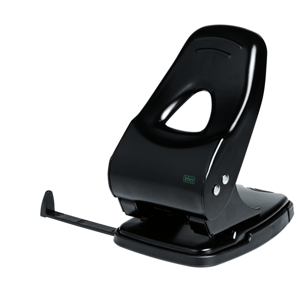 MD_57825 Perforatore 860 - max 60 fogli - 2 fori - passo 8 cm - nero - Lebez - immagine 1